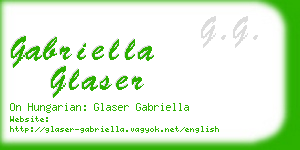 gabriella glaser business card